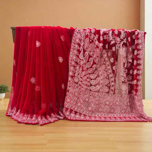 Tepchi Chikankari Saree